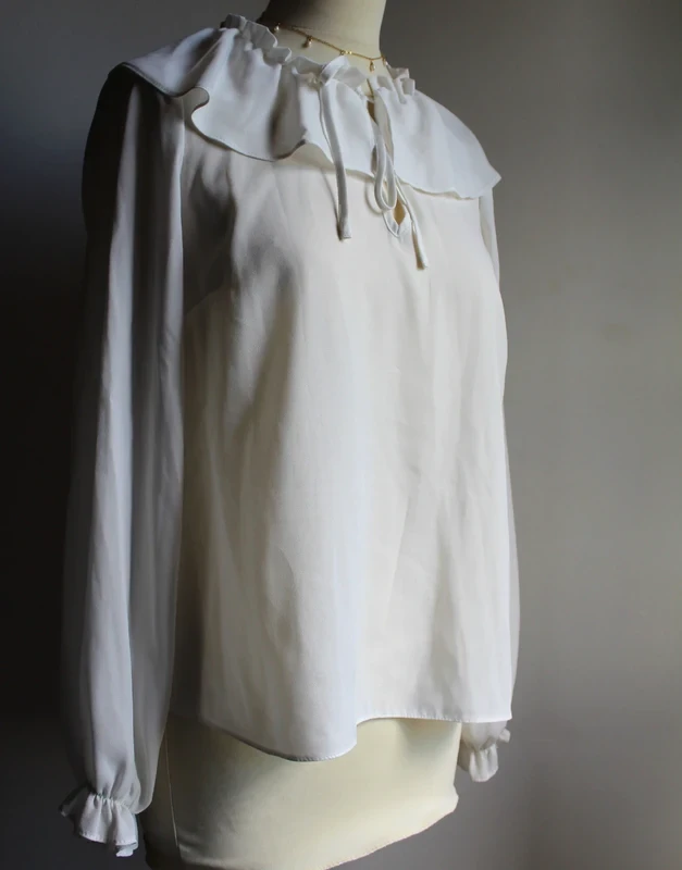 Primark White Ruffled Blouse – photo 2